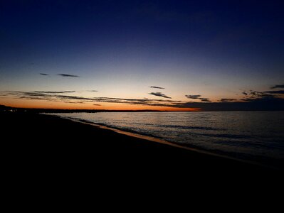 The baltic sea west the coast