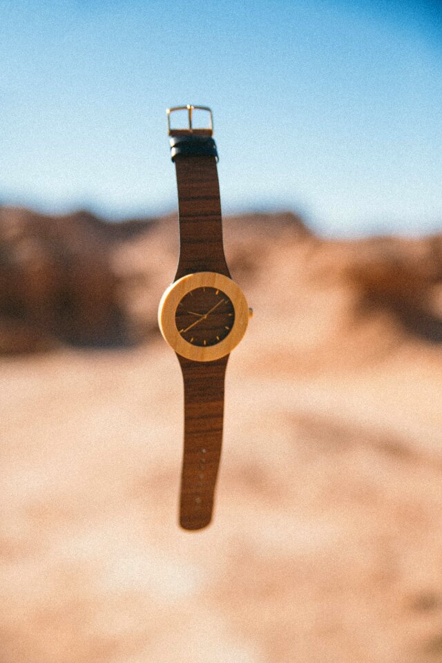 Time clock brown