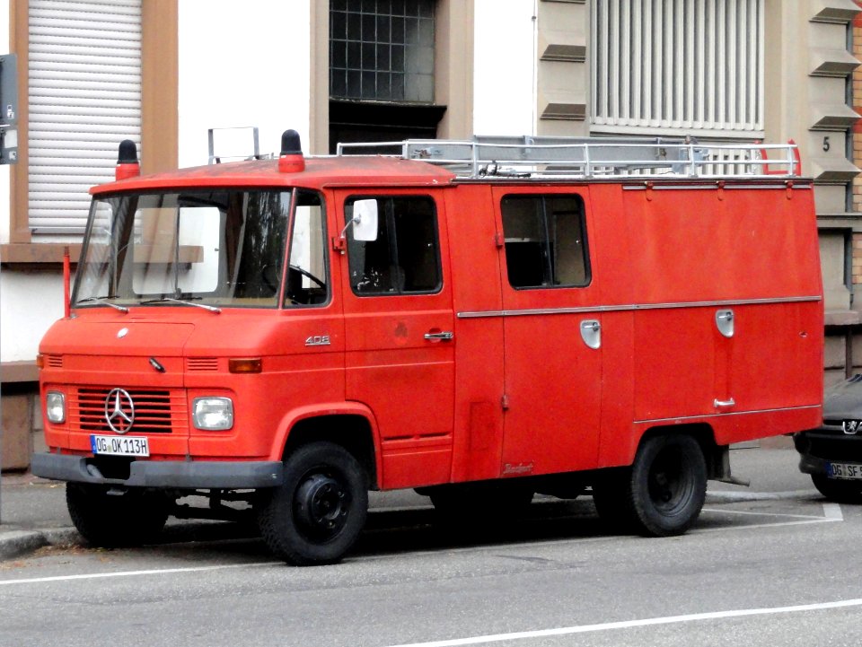 Mercedes 408 firetruck at Offenburg