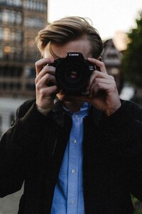 Millennials camera lens photo