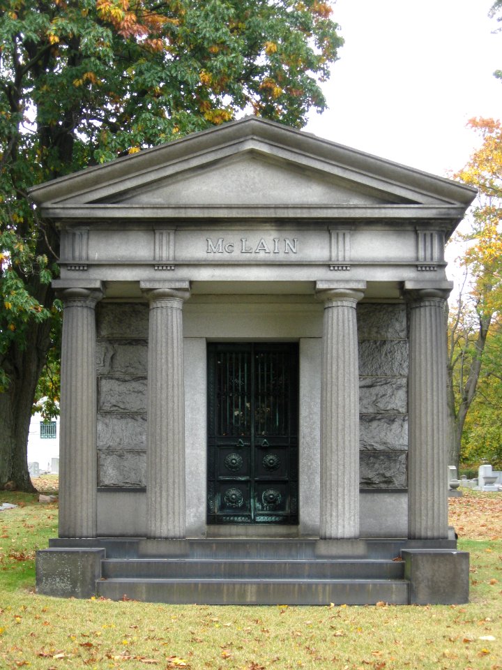 McLain mausoleum, Union Dale Cemetery, 2020-10-24, 02