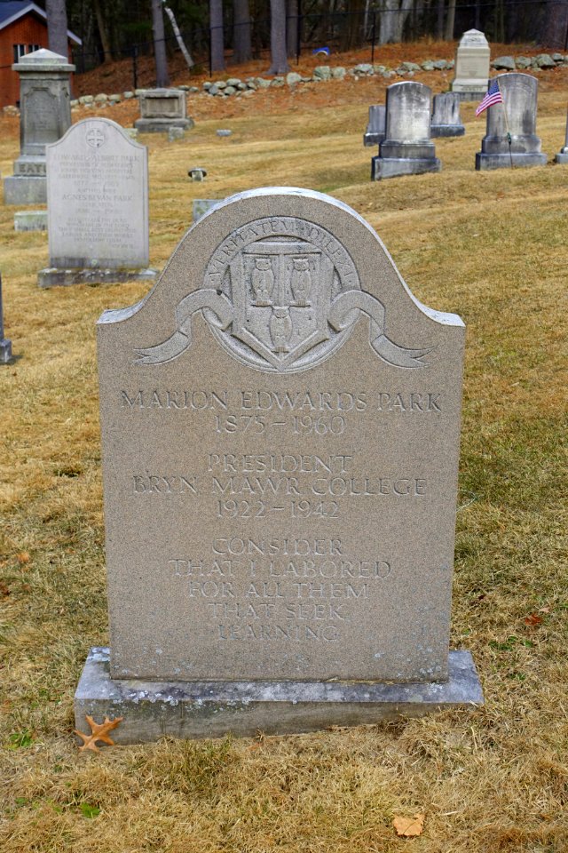 Marion Edwards Park (1875-1960) - Chapel Cemetery - Phillips Academy Andover - Andover, Massachusetts - DSC05400
