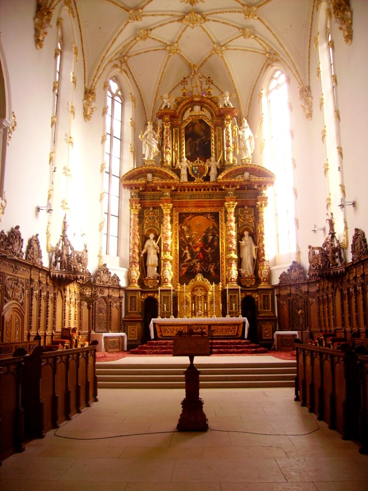 Mariastein Kloster St. Maria Basilika Innen Chor 1