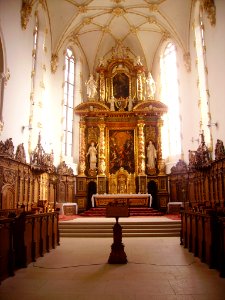 Mariastein Kloster St. Maria Basilika Innen Chor 1
