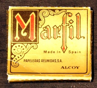 Marfil vloeitjes cigarettenpapier (Cigarette rolling papers) (back)
