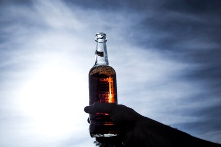 Beverage bottle clouds