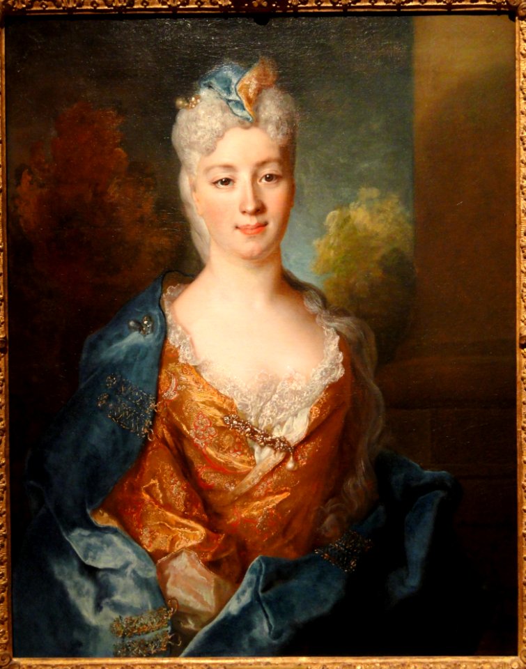 Marie Elisabeth Desiree de Chantemerle, by Nicolas de Largilliere, France, 1715 - Mount Holyoke College Art Museum - DSC04604