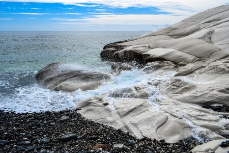 Rock white landscape
