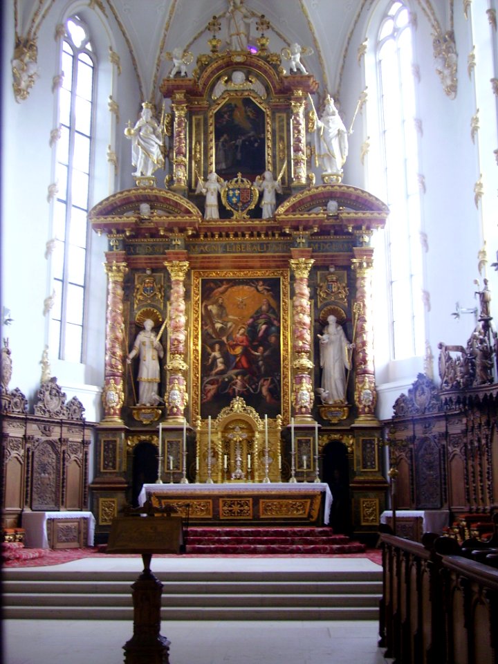 Mariastein Kloster St. Maria Basilika Innen Hochaltar