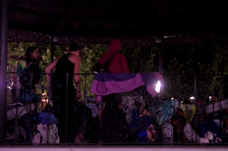 Marcha indignada - Noche en la plaza 033