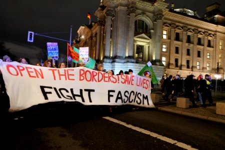 Open the borders demonstration Berlin 2020-03-03 51 photo