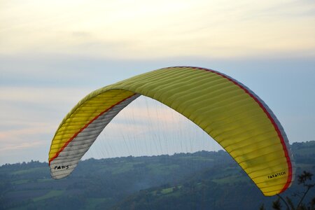 Leisure paragliding fly air photo