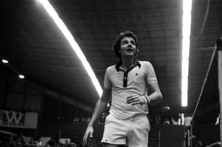 Open Nederlandse kampioenschappen badminton, Beverwijk F Delfs (Denemarken) in, Bestanddeelnr 927-7412