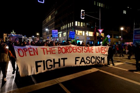 Open the borders demonstration Berlin 2020-03-03 59 photo