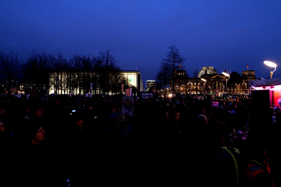 Open the borders demonstration Berlin 2020-03-03 08