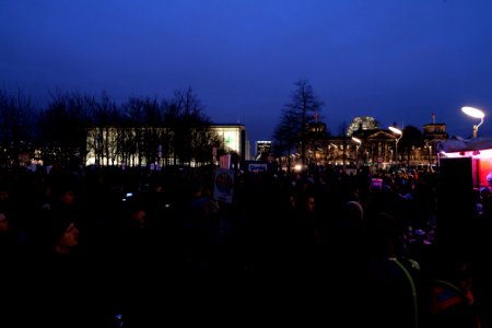 Open the borders demonstration Berlin 2020-03-03 08
