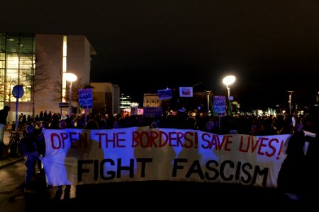 Open the borders demonstration Berlin 2020-03-03 26 photo