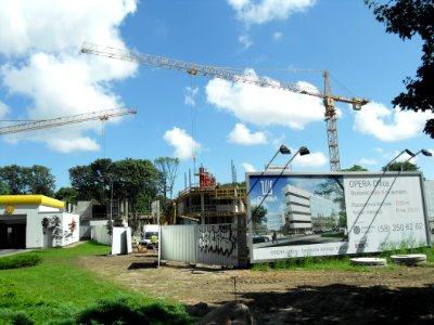 Opera Office in Gdańsk under construction-August 2011