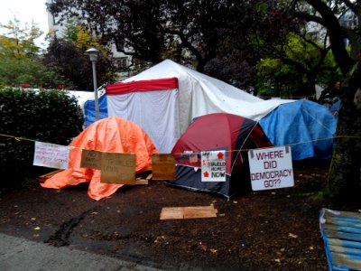 Occupy Vancouver tents 2 photo