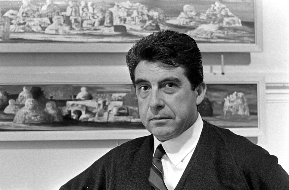 Opdracht Volkskrant, Salvatore Fiume (kop) (Italiaanse schilder), Bestanddeelnr 920-3063