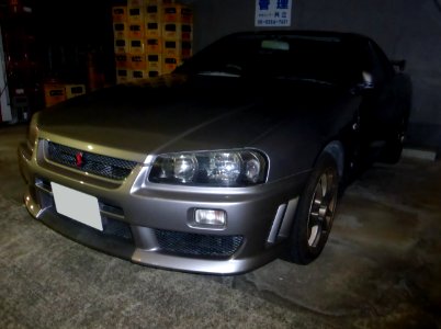 Nissan SKYLINE 25GT-t 2door (ER34) at night front