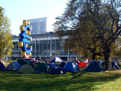 OccupyFrankfurt October2011 tents