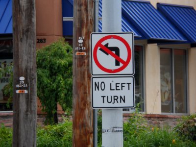 No Left Turn photo