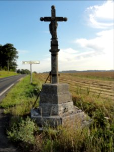 Normanville (Seine-Mar.) croix de chemin, recto