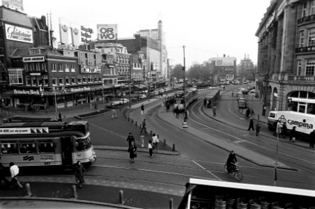Overzicht van het vernieuwde Leidseplein te Amsterdam, Bestanddeelnr 930-5657