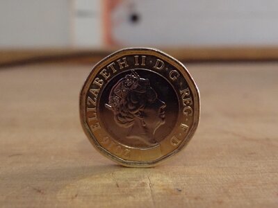 Coin new pound twelve sided