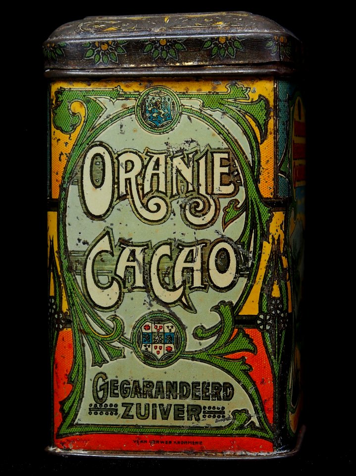 Oranje Cacao blikje, foto3