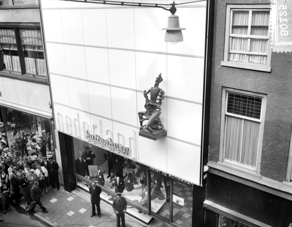 Onthulling beeld Zadkine bij Nederlands Kattenburg Haarle, Bestanddeelnr 908-0125