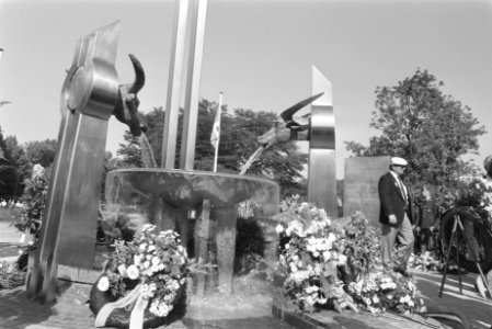 Onthulling van het monument voor gevallen militairen in Nederlands Oost Indie 19, Bestanddeelnr 934-3089