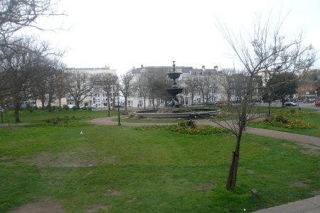 Old Steine Gardens and Victoria Fountain, Brighton (March 2019)