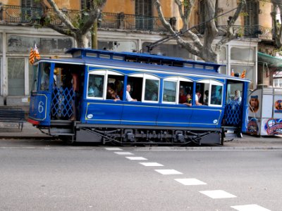 Old tram at Barcelona pic03