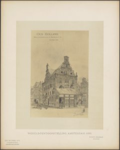 Ontwerp voor een Oudhollands stadhuis en omgeving. Architect Evert Breman, Bestanddeelnr 61