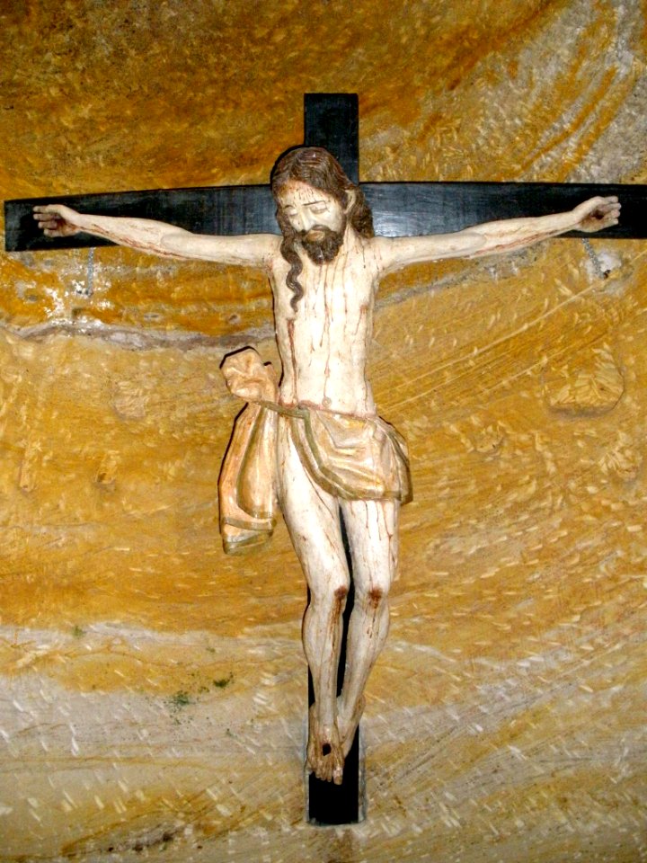 Olleros de Pisuerga - Ermita rupestre de San Justo y San Pastor, interior 02