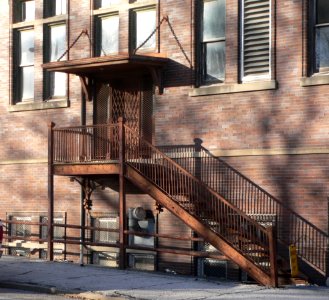 Omaha Postal Annex S side stair 1