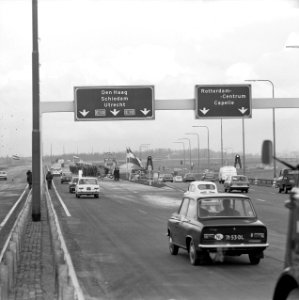 Oostelijke zijde van de verkeersruit om Rotterdam tussen Brienenoordbrug en Rijk, Bestanddeelnr 920-9368