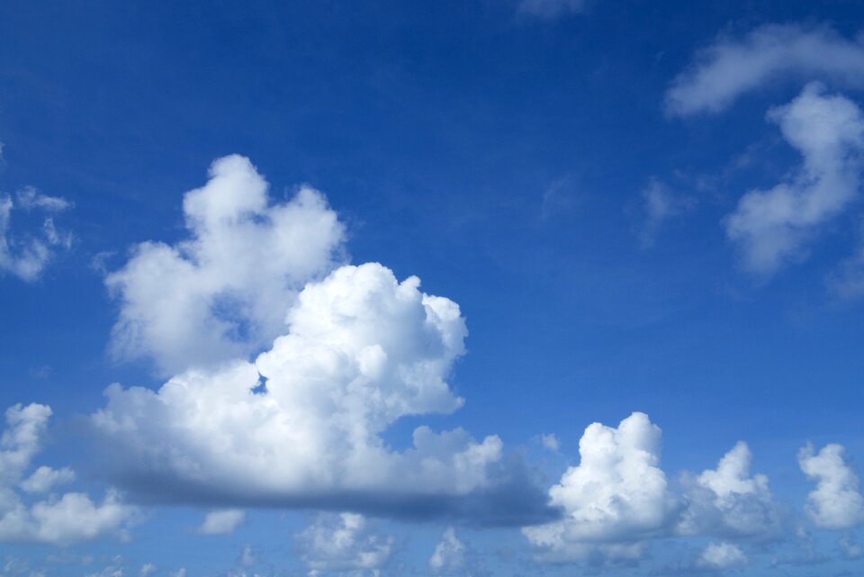 Sky blue landscape