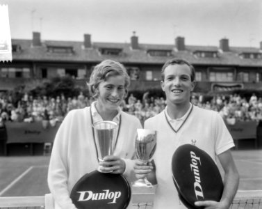 Nederlandse tenniskampioenschappen, Tom Okker en Trudy Groenman, Bestanddeelnr 918-0790