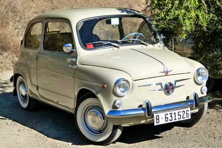 Antique car classic six hundred seat