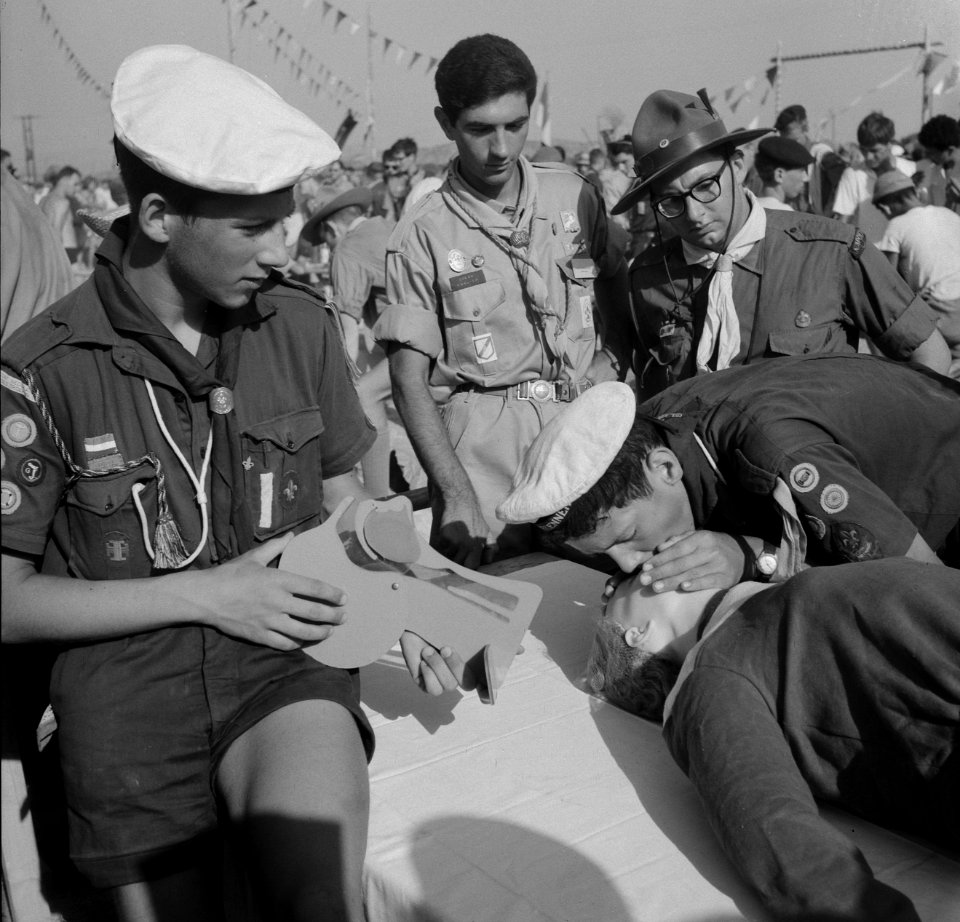 Nederlandse zeeverkenners Jamboree 1963 te Marathon Griekenland