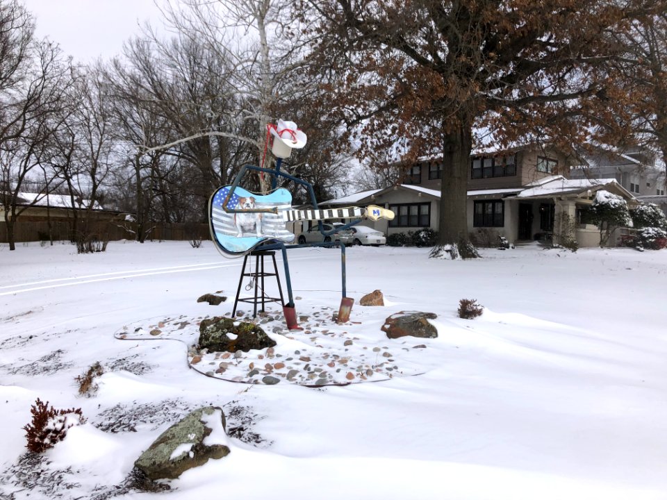 Muskogee snowstorm 2021-02-15 1416 W Okmulgee Ave W