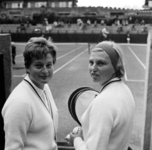Nederlandse tenniskampioenschappen, Elly Krocke en Anja Lepoutre, Bestanddeelnr 916-7660