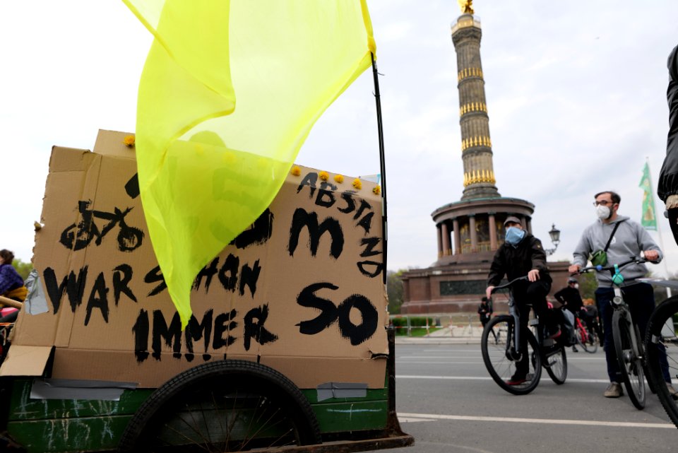 MyGruni 1st may demonstration Berlin 2021 Großer Stern to Grunewald 11