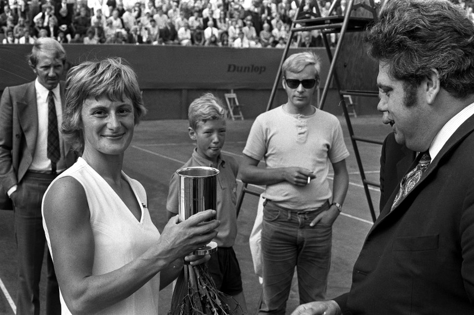 Nederlandse tenniskampioenschappen 1971 Scheveningen. Staatssecretaris van Sport, Bestanddeelnr 924-8176
