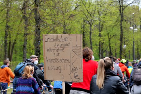 MyGruni 1st may demonstration Berlin 2021 Großer Stern to Grunewald 29