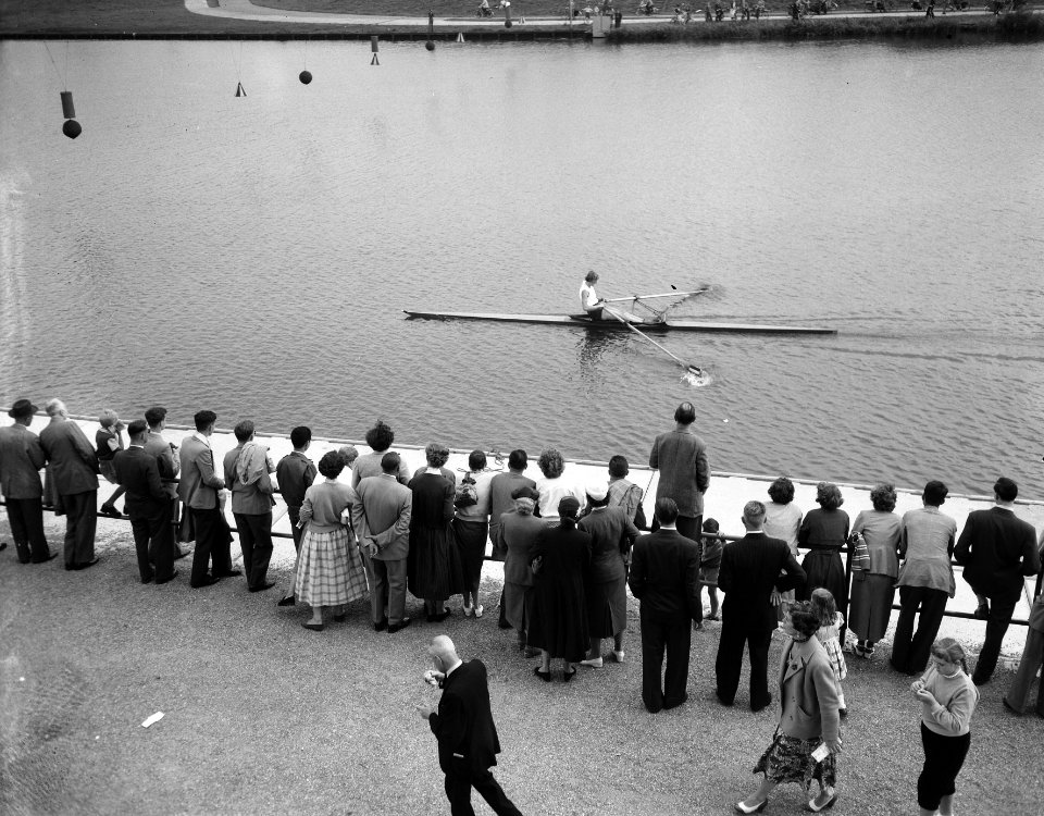 Nederlandse Roeikampioenschappen Bosbaan, Agnes Reuter kampioen Shiff dames, Bestanddeelnr 906-6446