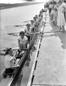 Nederlandse roeikampioenschappen Bosbaan, kampioen dames achten ( De Vliet ), Bestanddeelnr 910-4957